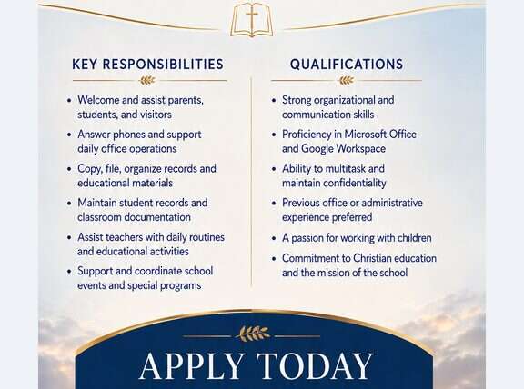 Stonehill Christian Academy Now Hiring, Educational Support Assistant